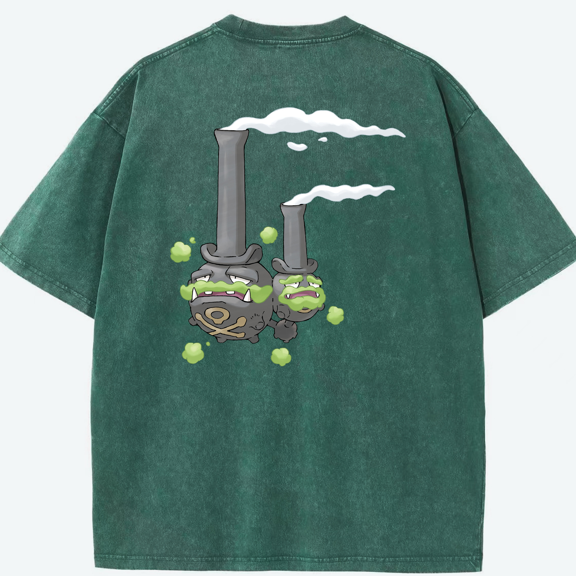 （画像用） ポケットモンスター Pokémon 綿100% ヴィンテージ風 半袖Tシャツ（背面プリント）